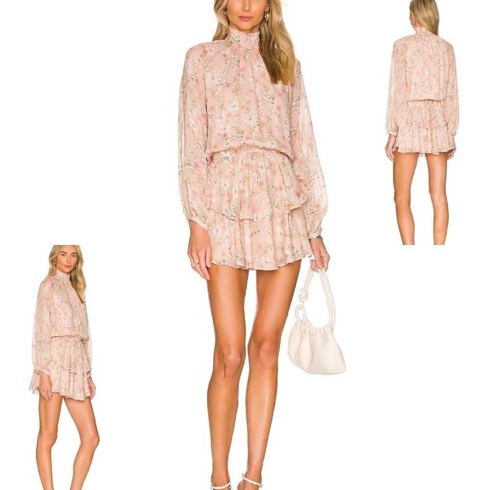 Yumi Kim Class Act In Eden Blush Boho Ruffle Mini Dress